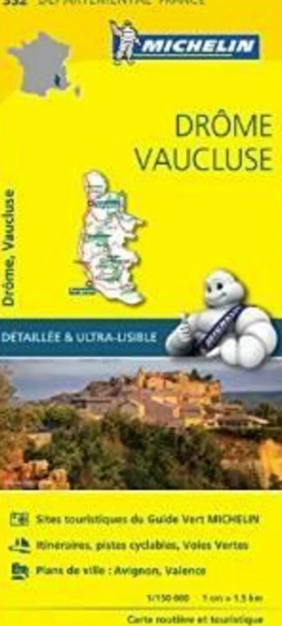 Michelin Wegenkaart 332 Drôme Vaucluse
