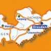 Michelin Wegenkaart 544 Duitsland Midden-Oost