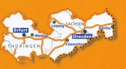 Michelin Wegenkaart 544 Duitsland Midden-Oost