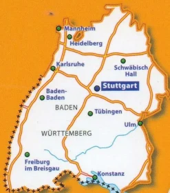 Michelin Wegenkaart 545 Duitsland Zuidwest
