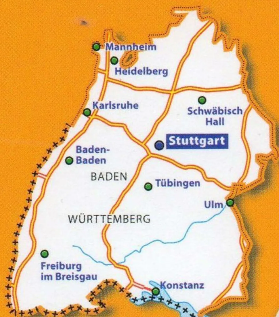 Michelin Wegenkaart 545 Duitsland Zuidwest