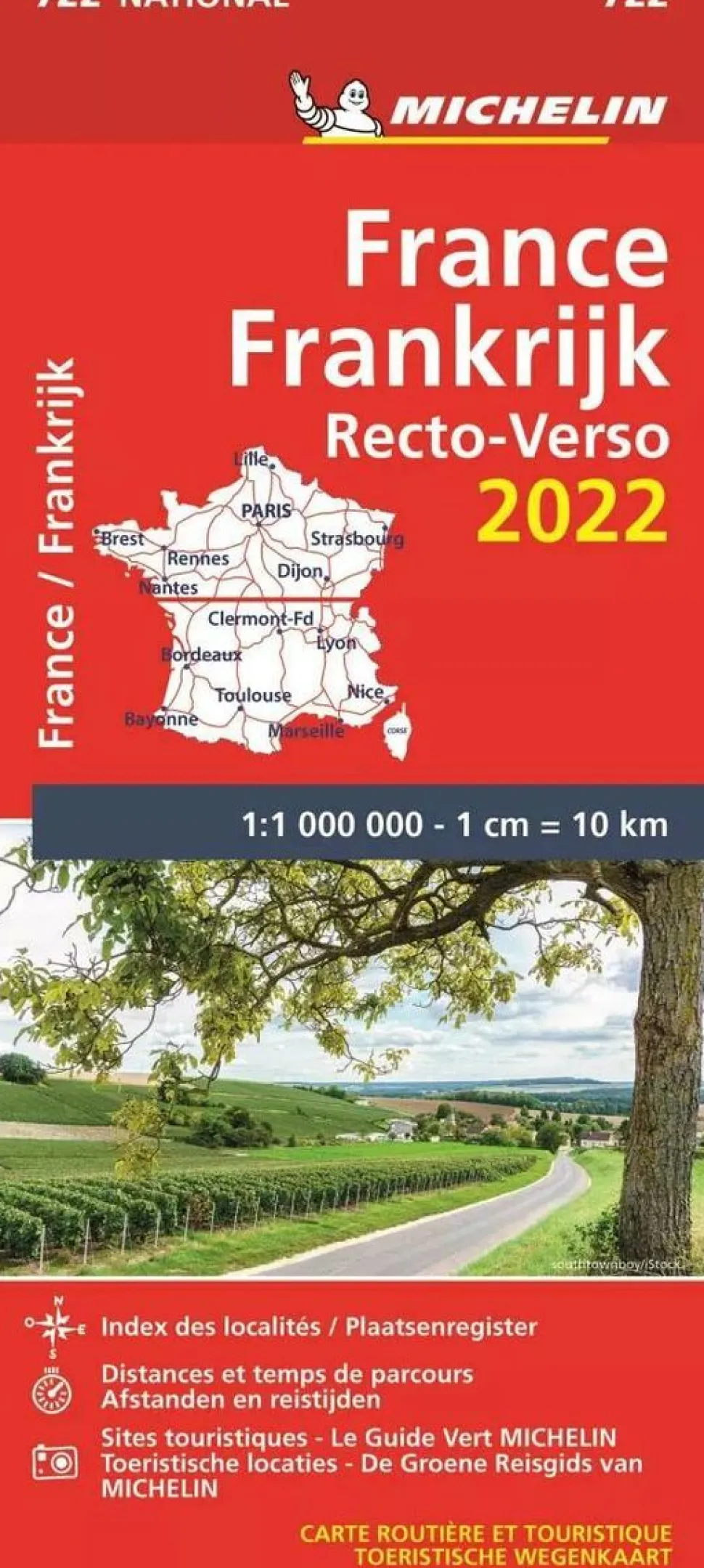 Michelin Wegenkaart 722 Frankrijk 2022