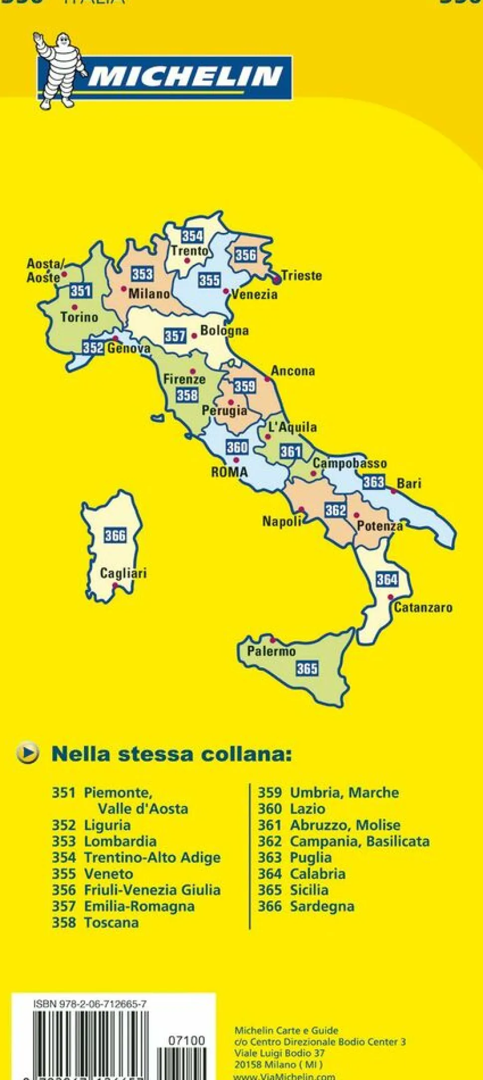 Michelin Wegenkaart 356 Friuli-Venezia Giulia