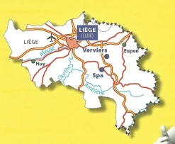 Michelin Wegenkaart 376 Luik Provincie