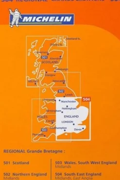 Michelin Wegenkaart 504 South East England & East Anglia