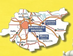 Michelin Wegenkaart 374 Vlaams-Brabant