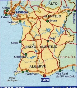 Michelin Wegenkaart 593 Zuid-Portugal