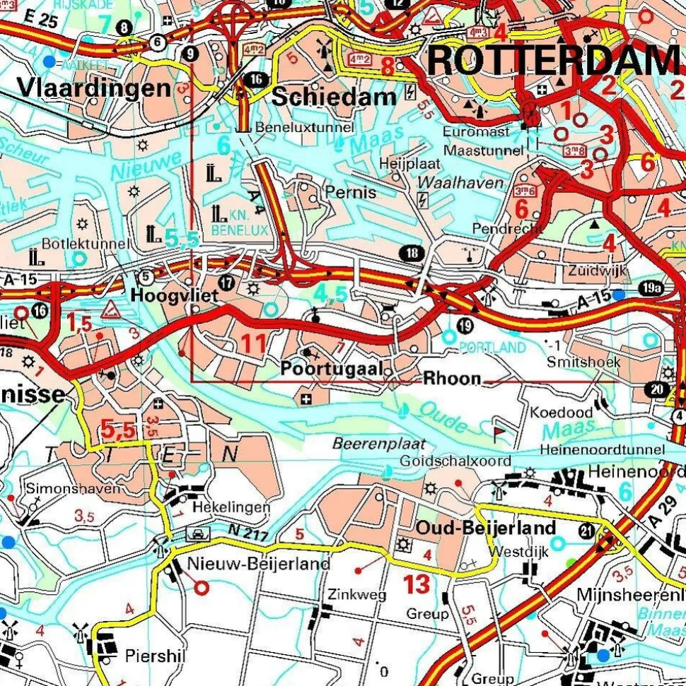 Michelin Wegenkaart 532 Zuid-Nederland