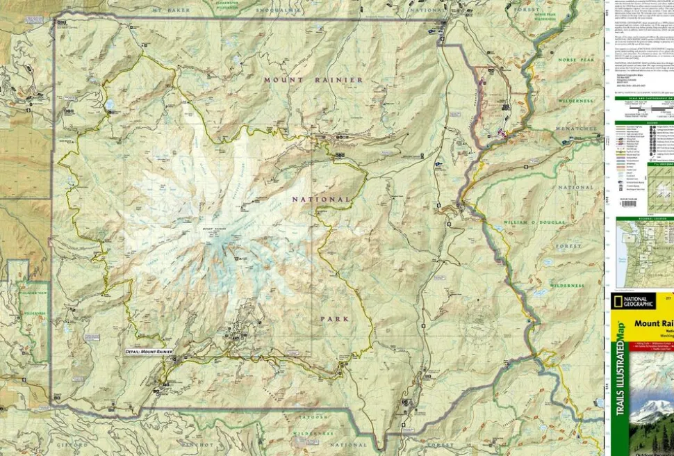 National Geographic Wandelkaart 217 National Park Mount Rainier