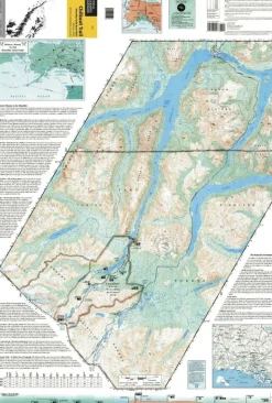 National Geographic Wandelkaart 254 Chilkoot Trail Klondike