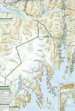 National Geographic Wandelkaart 231 Kenai Fjords National Park