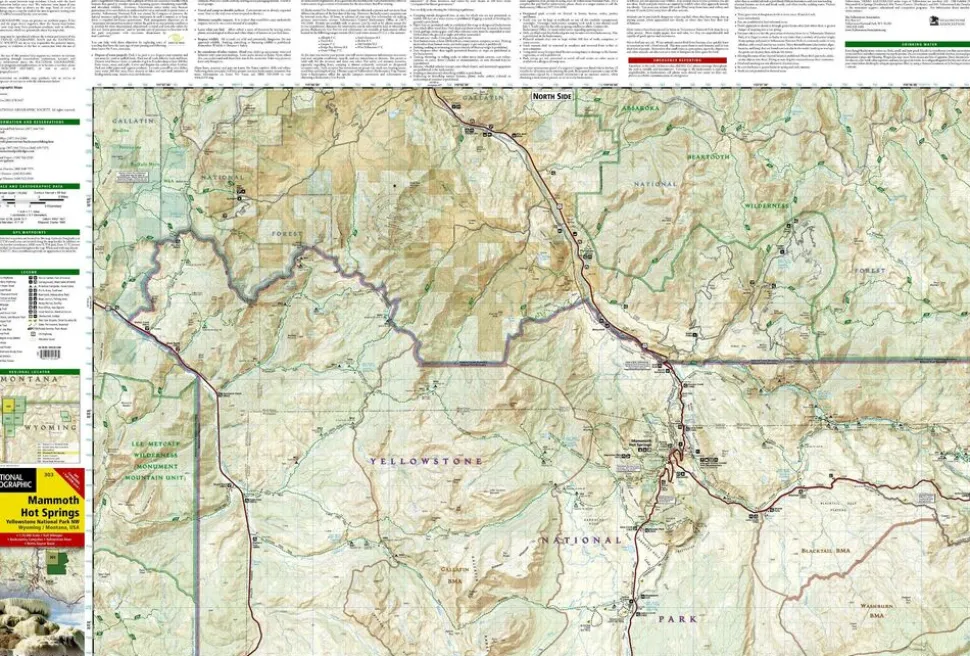 National Geographic Wandelkaart 303 Yellowstone Northwest