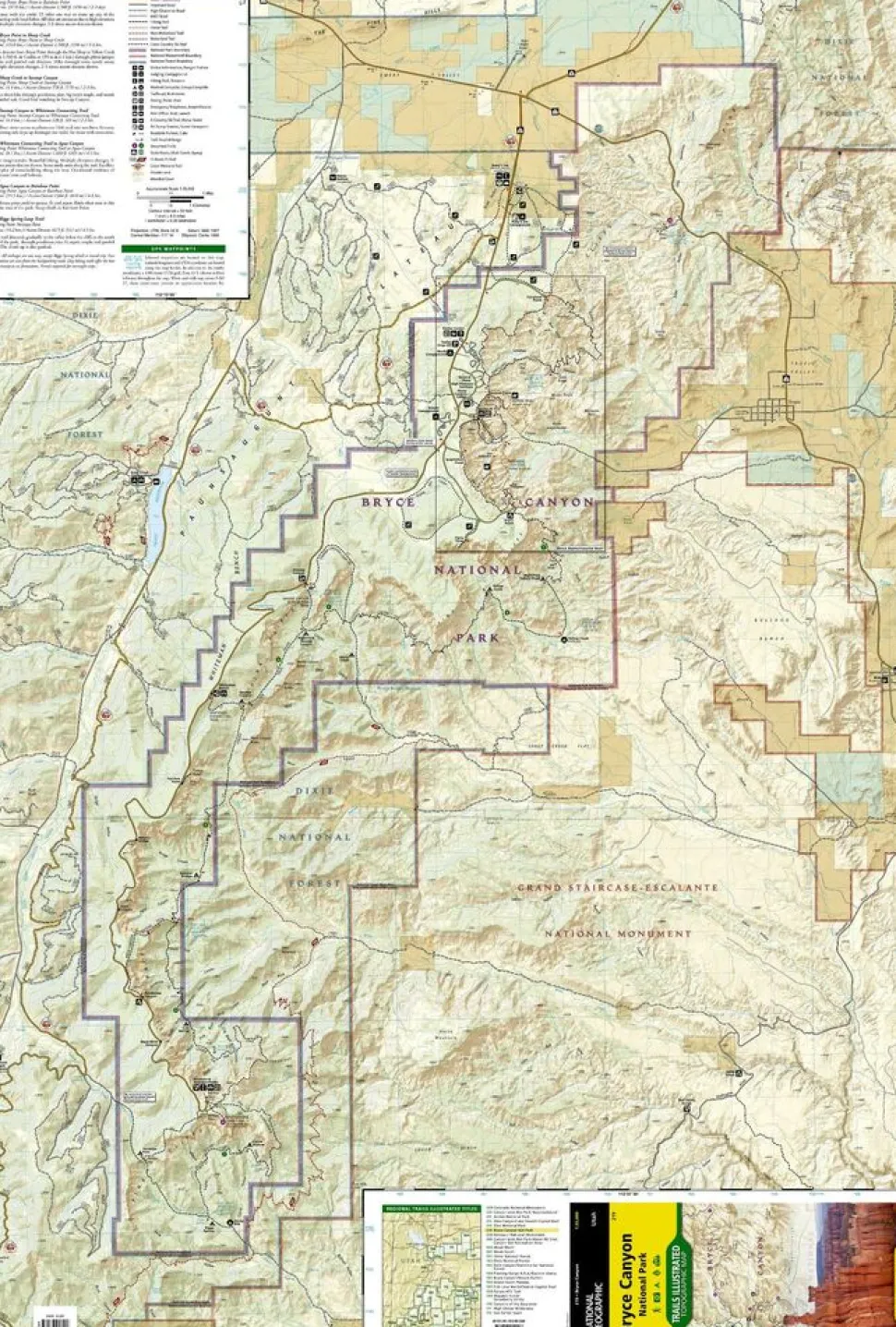 National Geographic Wandelkaart 219 Bryce Canyon National Park