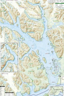 National Geographic Wandelkaart 255 Glacier Bay NP