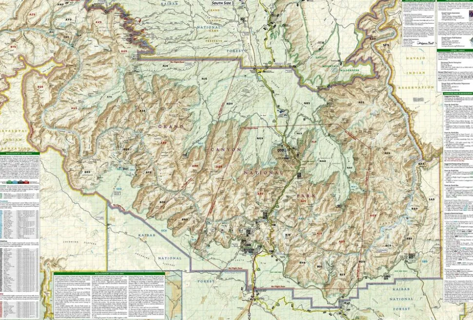 National Geographic Wandelkaart 262 Grand Canyon East