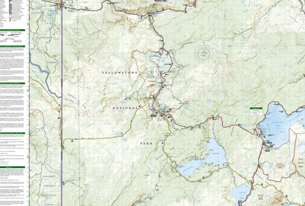 National Geographic Wandelkaart 302 Yellowstone Southwest