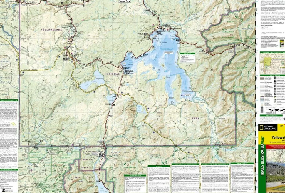 National Geographic Wandelkaart 201 Yellowstone National Park