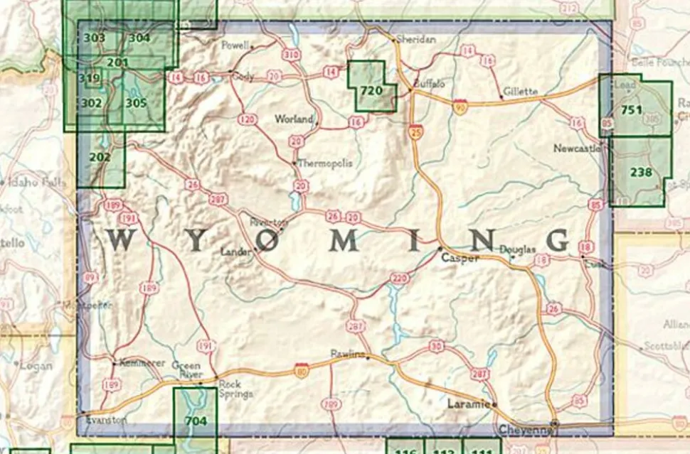 National Geographic Wandelkaart 201 Yellowstone National Park