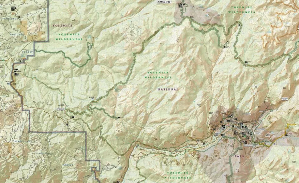 National Geographic Wandelkaart 306 Yosemite Southwest