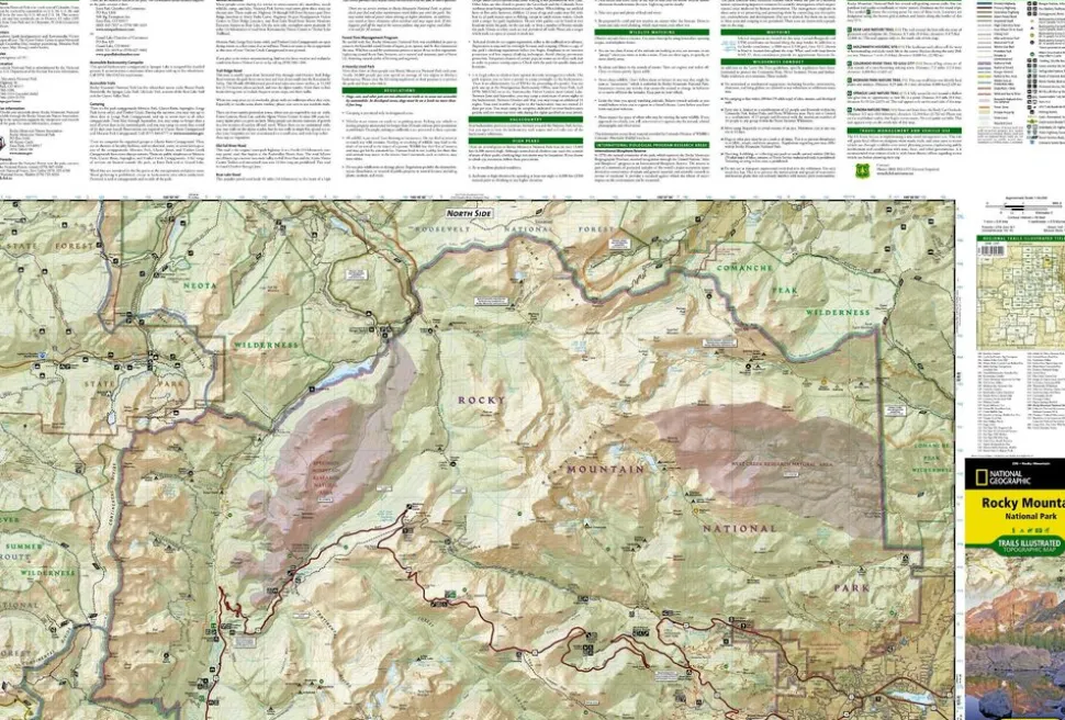 National Geographic Wandelkaart 200 Rocky Mountain NP