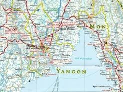 National Geographic Wegenkaart Myanmar adventure map