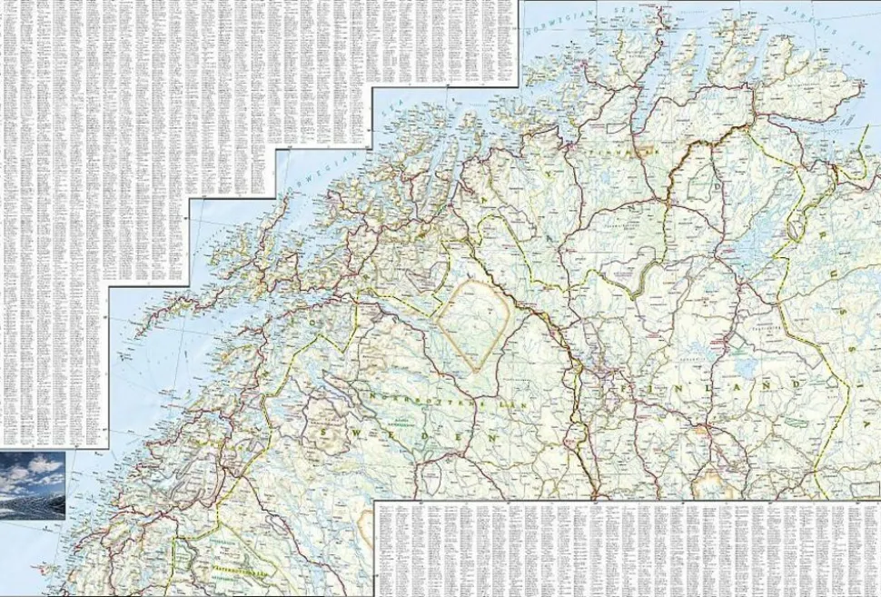 National Geographic Wegenkaart Finland & Scandinavië Noord
