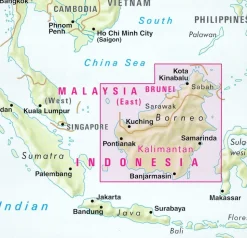 Nelles Wegenkaart Maleisië Oost Sarawak
