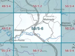 NGIB Topografische kaart 50/5-6 Malmedy