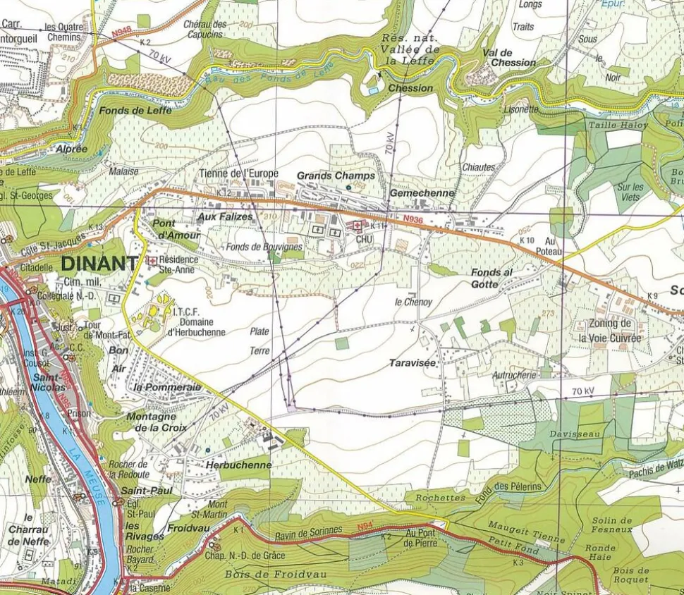 NGIB Topografische kaart 68/1-2 Léglise