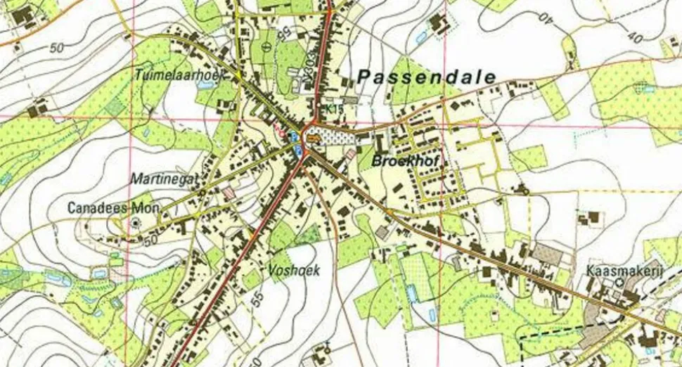 NGIB Topografische kaart 50A/5-6 Losheimergraben