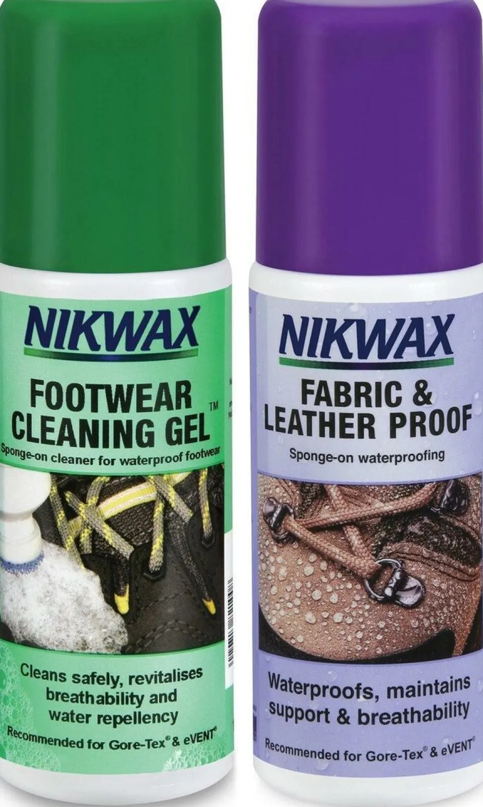 Nikwax Twin fabric & leather 125ml + footwear cleaning gel