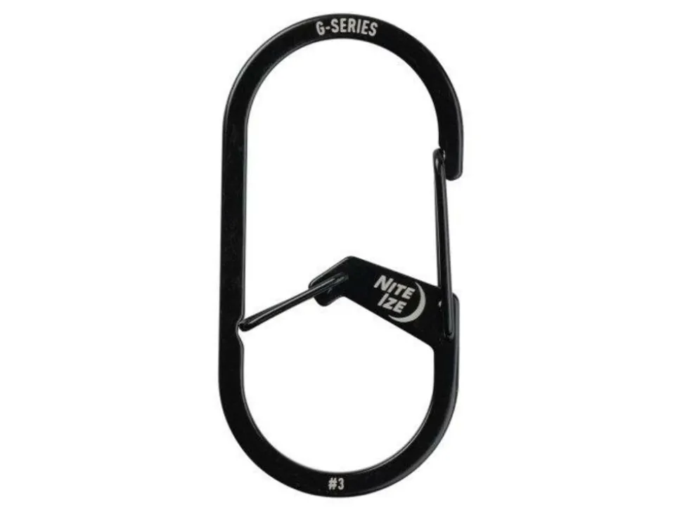 Nite Ize G-series dual carabiner #3 black