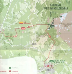 Nivon Wandelgids/kaart 01 Hunehuis trektocht tweedaagse
