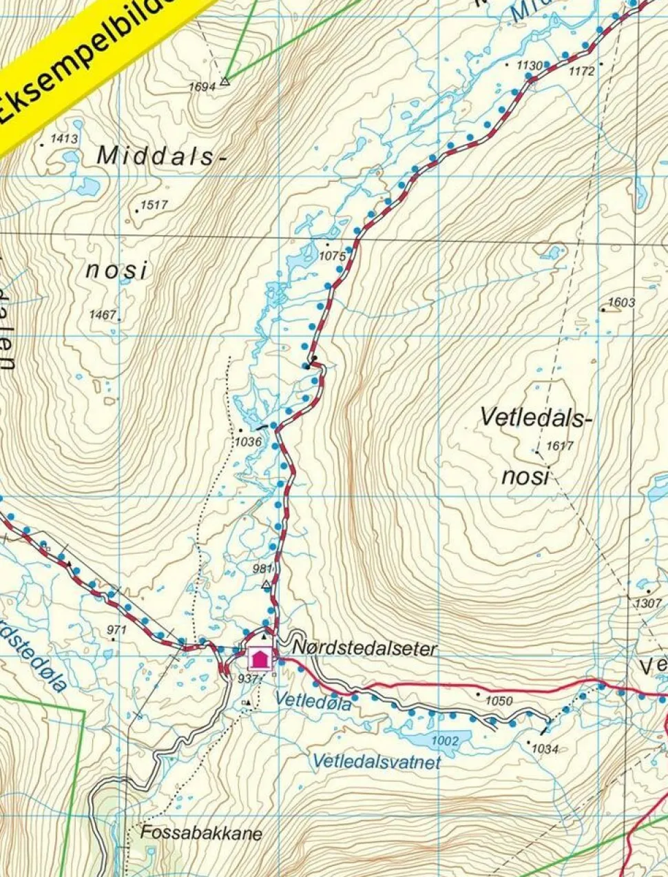 Nordeca Wandelkaart 3027 Hedmarksvidda