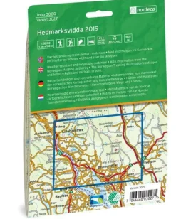 Nordeca Wandelkaart 3027 Hedmarksvidda