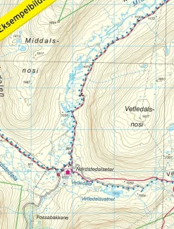 Nordeca Wandelkaart 3023 Indre Etnefjell 1:50.000