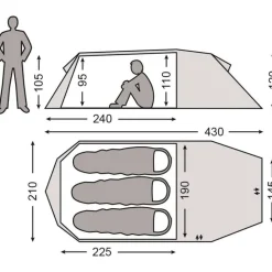 Nordisk Oppland 3 SI Driepersoonstent