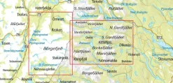 Norstedts Zweden Outdoormap 07 Börgefjell - Kittelfjäll