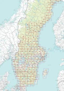 Norstedts Zweden Topografische wandelkaart 74 Vansbro