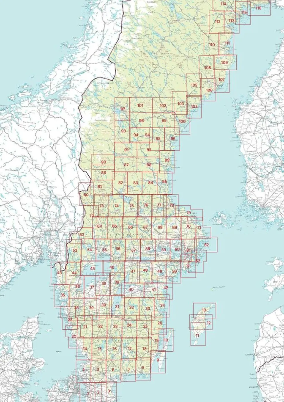 Norstedts Zweden Topografische wandelkaart 74 Vansbro