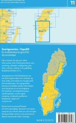 Norstedts Zweden Topografische wandelkaart 11 Södra Gotland