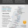 Norstedts Zweden Wandelkaart Kungsleden 3 - Saltoluokta - Kvikkjokk