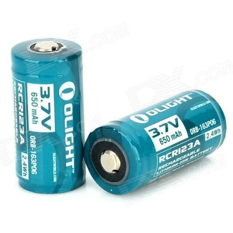 Olight Lithium-Ion batterij RCR123A 3.7V 650mAh