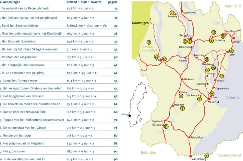 One Day Walks Publishing Wandelen in Dalsland