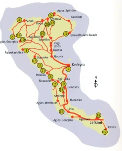 One Day Walks Publishing Wandelen op Corfu