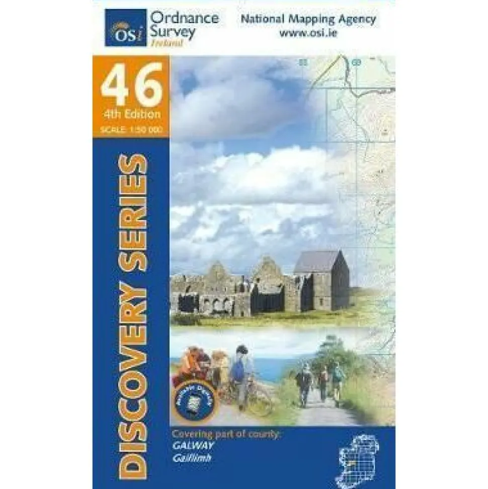 Ordnance Survey Ierland Topografische kaart D46 Galway