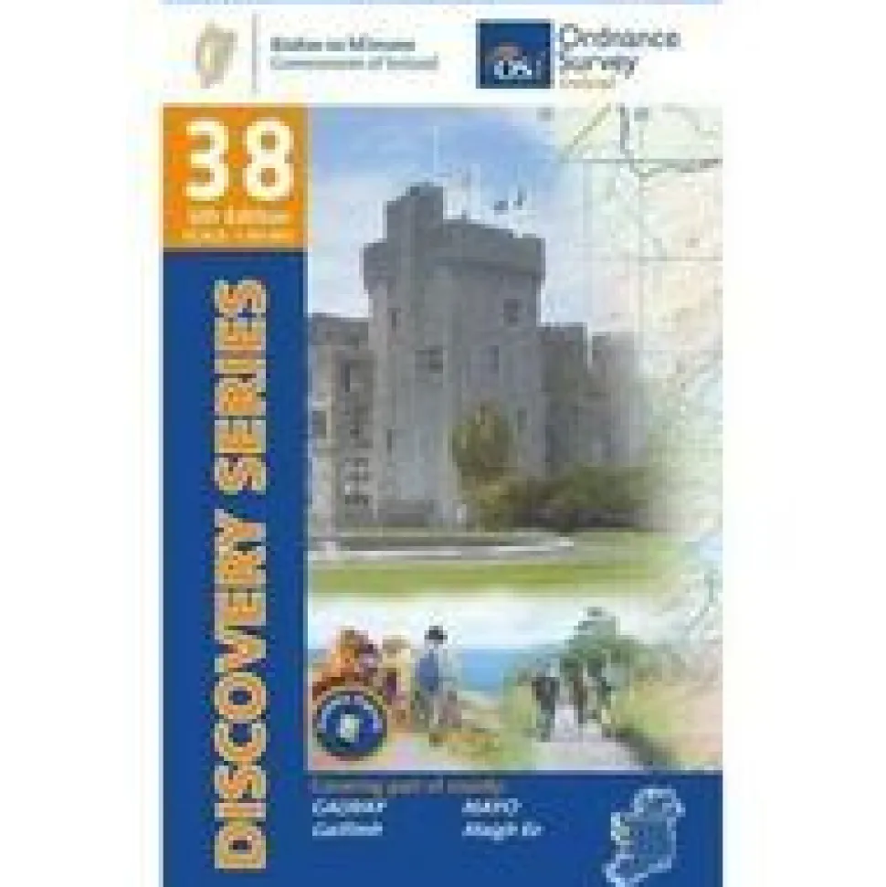 Ordnance Survey Ierland Wandelkaart Galway/Mayo S/cent 38 Discovery 1/50