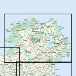 Ordnance Survey Ierland Wegenkaart Noord-Ierland