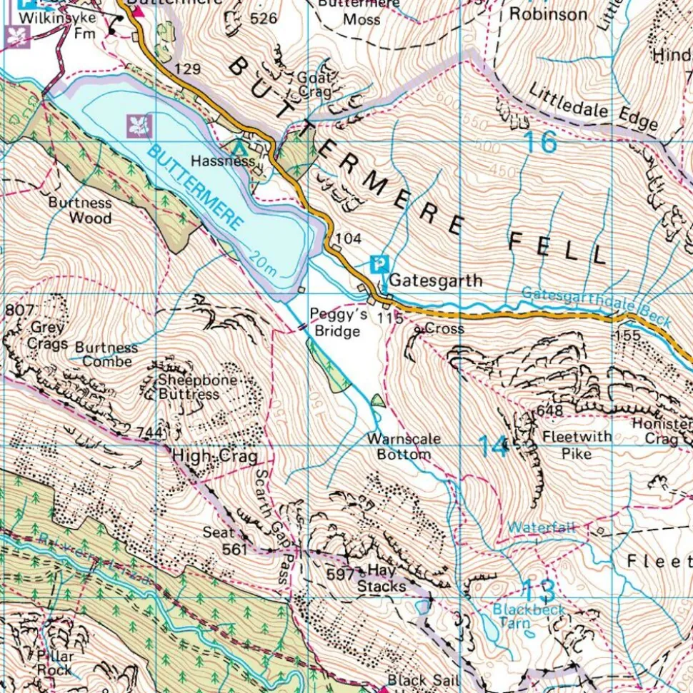 Ordnance Survey Wandelkaart 025 Glen Carron & Glen Affric
