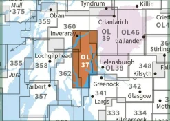 Ordnance Survey Wandelkaart OL37 Explorer Cowal East - Dunoon